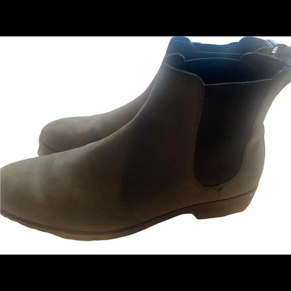 Cole Haan Mens Warner Gray Leather Chelsea Boots Shoes Size 11M - Picture 3 of 14